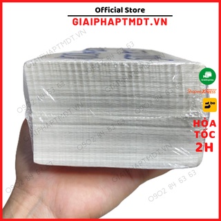 Giấy in nhiệt GIAIPHAPTMDT tự dính decal 300 350 500 tờ 75x100 70x100 100x150 a6 a7 , Giấy in đơn hàng Shopee bill TMDT1