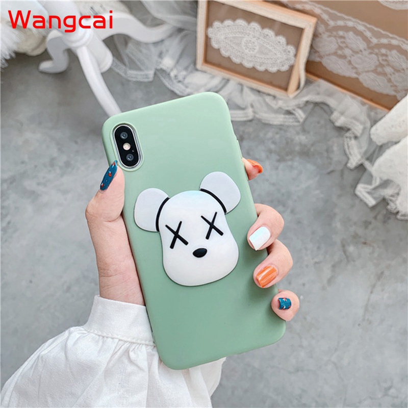 Ốp lưng gấu KAWS nhiều mẫu mã cho điện thoại Huawei Nova 5T P smart Honor 7X 7S Y5 Y6 Prime 2018