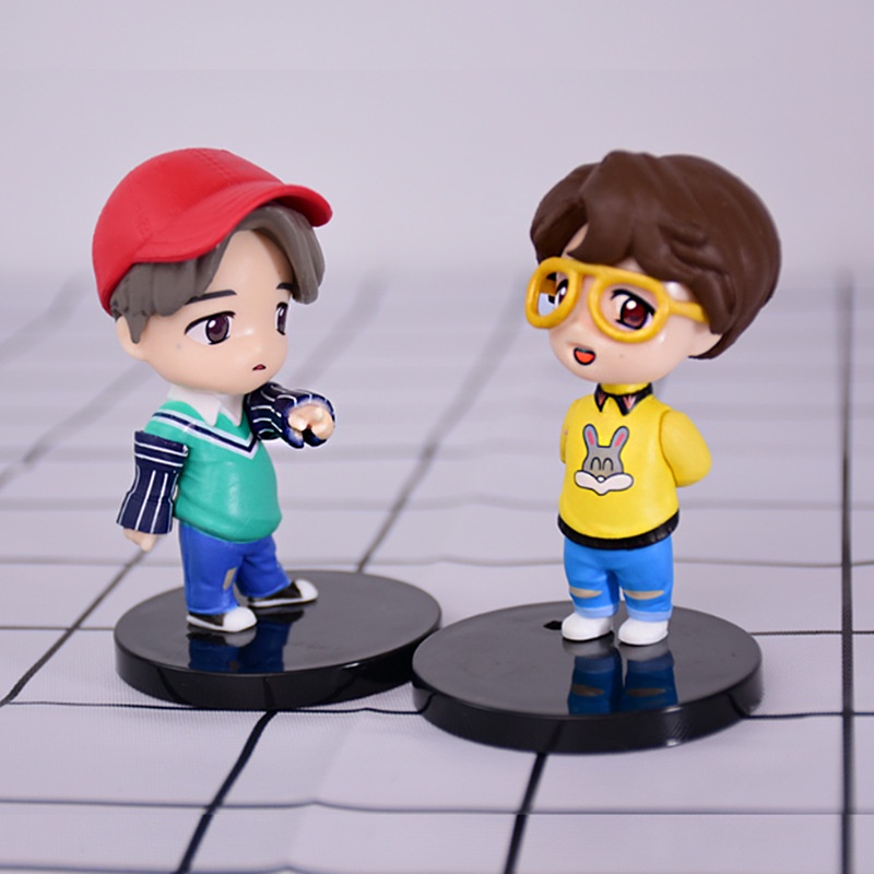 Set 7 Mô Hình BT21 Dễ Thương Trang Trí Bánh Kem