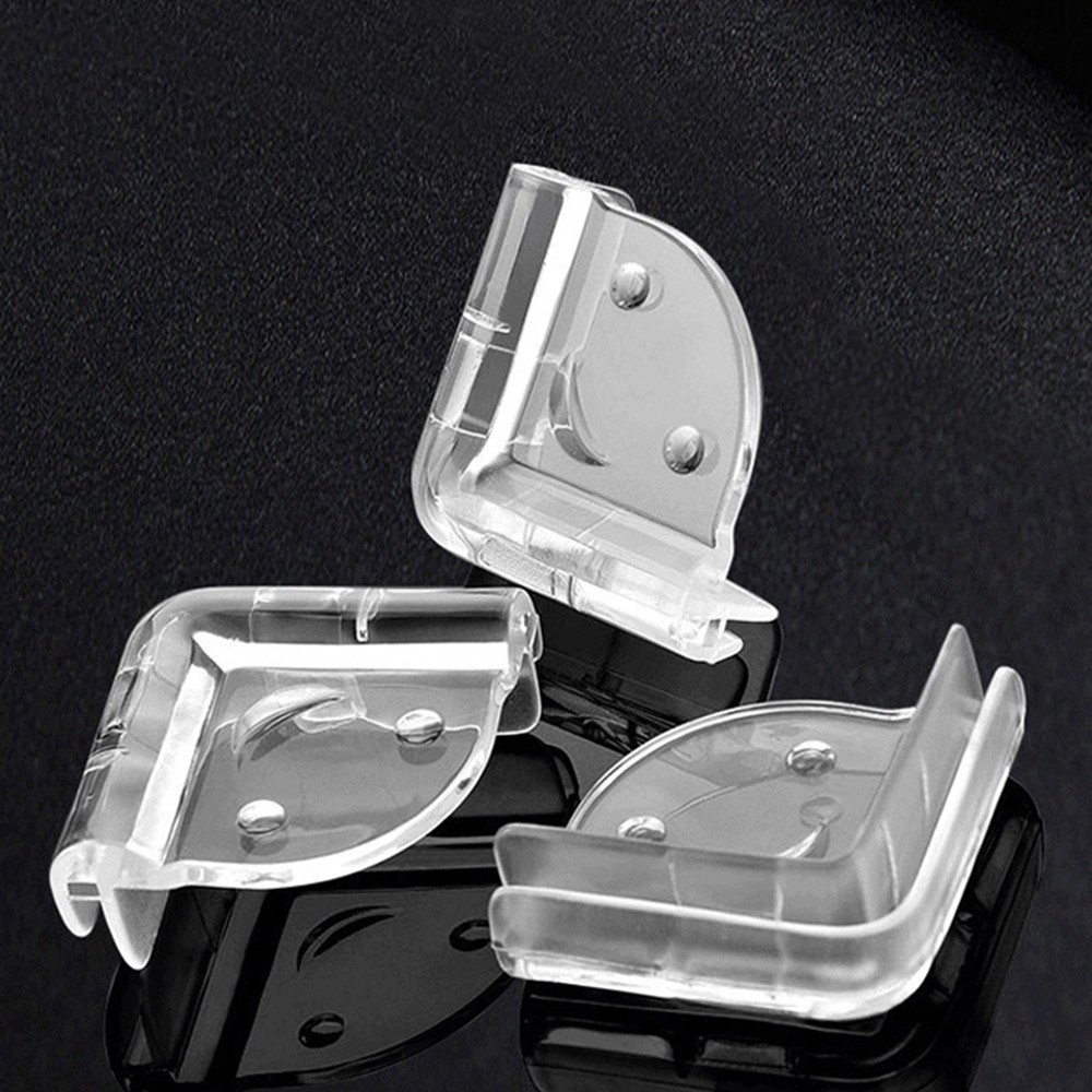 Miếng Silicon Bọc Cạnh Bàn, Bịt Góc Bàn TRONG SUỐT - Tránh Va Đập Cho Bé (Trái Tim/Mặt Cười/Đầu Tròn)