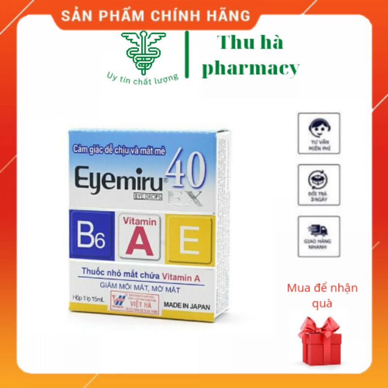 Nước nhỏ mắt eyemiru 40EX nhật bản date 2024