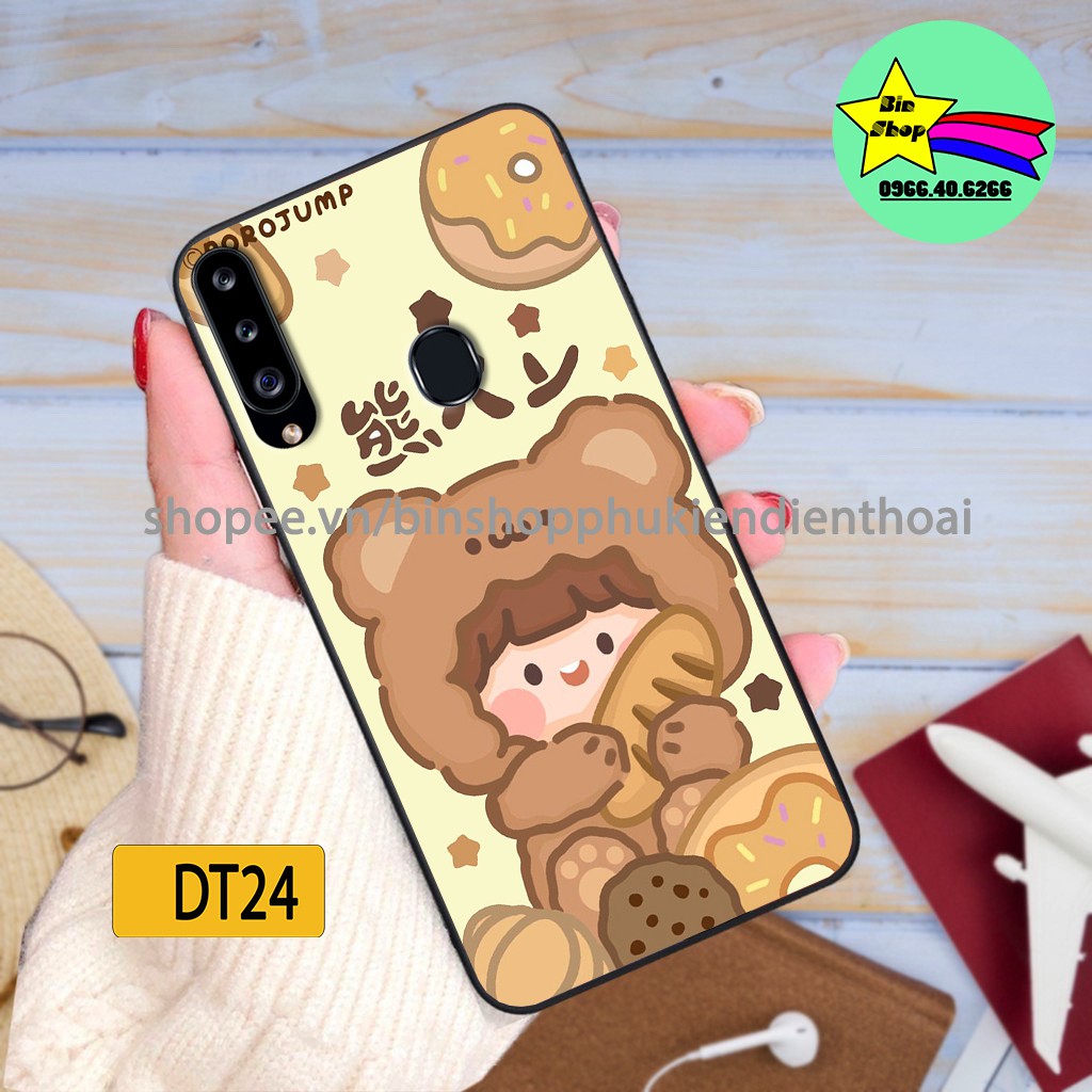 Ốp lưng Oppo A31 2020 - Oppo A91 - Oppo A8 2020 in hình Gấu/Chibi ngộ nghĩnh đáng yêu, chất liệu in UV cao cấp.