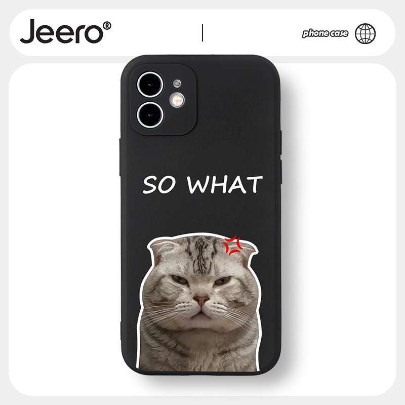 Ốp lưng JEERO mềm cặp đôi dễ thương đẹp đen cho iPhone 14 13 12 11 Pro Max SE 2020 X XR XS 8 7 6S 6 Plus