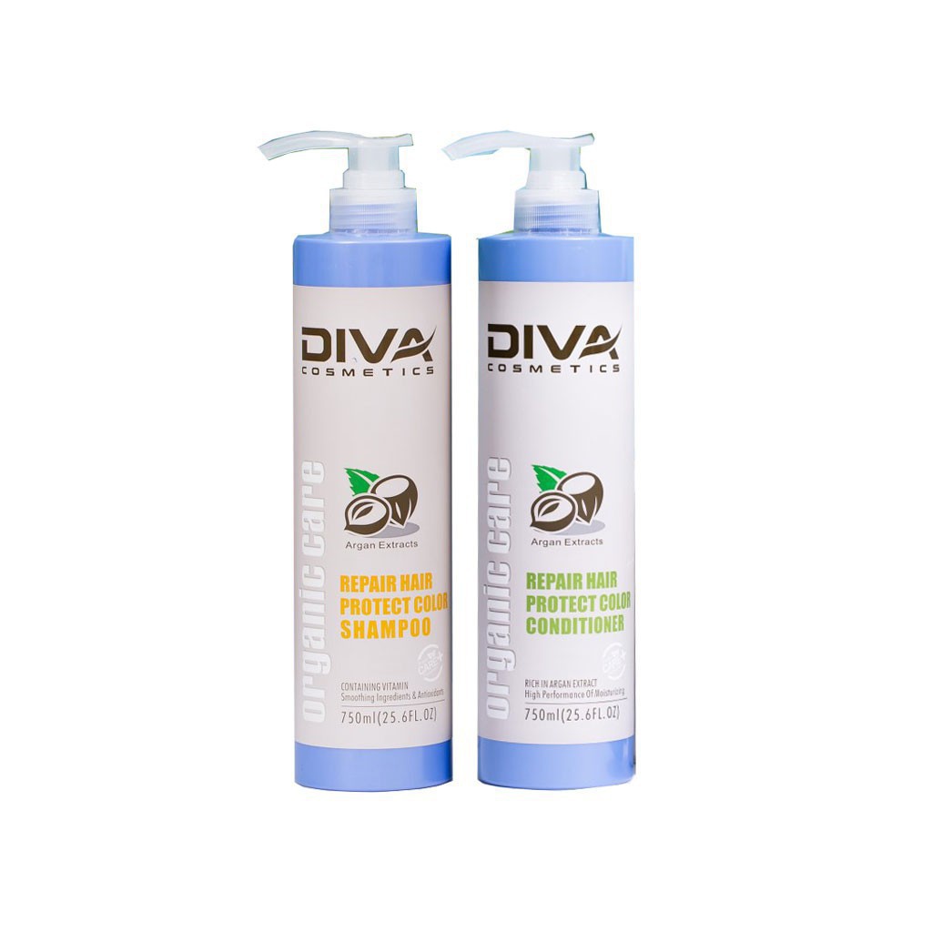 SIÊU RẺ CẶP DẦU GỘI DẦU XẢ GIỮ MÀU - PHỤC HỒI HƯ TỔN - MÙI MACA DIVA 750M