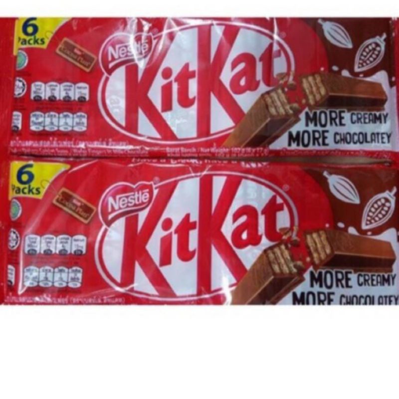 Kitkat socola gói 6 thanh 102 gram