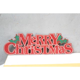 Phụ kiện trang trí Noel- Chữ Merry christmas - chất liệu bìa