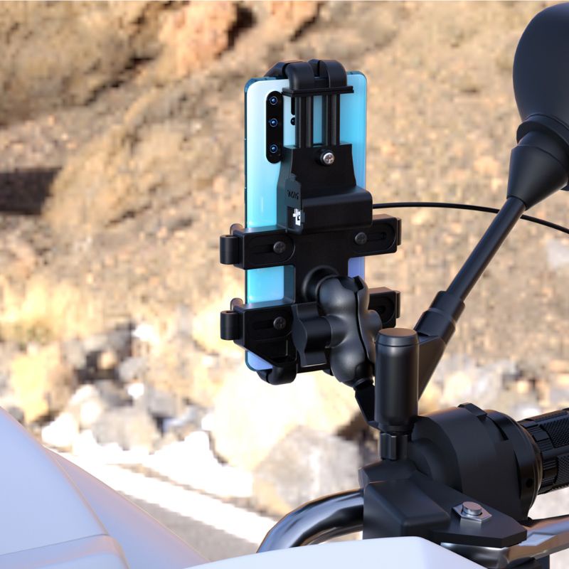 Giá Đỡ Điện Thoại Định Vị GPS Gắn Tay Lái Xe Máy Chống Sốc Bền Bỉ Thiết Kế 8 Móng Vuốt Cố Đị