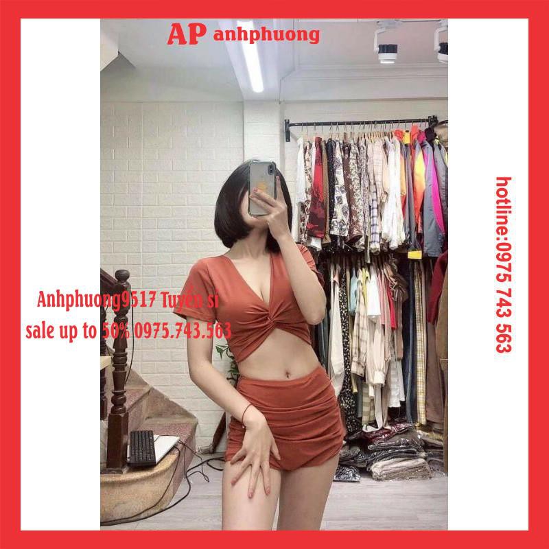 [MÃ ANHP12999 GIẢM 3000 ĐƠN 99K]Bikini basic - Đồ bơi 2 mảnh siêu sang ❤ Bộ Đi Biển Rúm Ngực Tiểu Thư VINTAGE♥️HÀNG Sẵn
