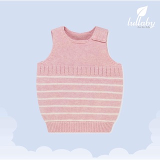 Áo gile len lullaby hồng sz 24m