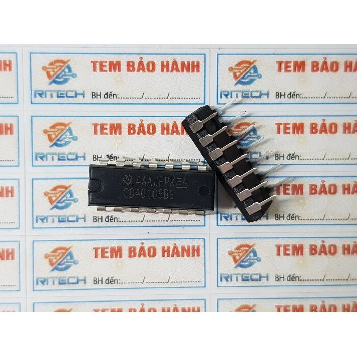 Combo 5 chiếc] CD40106BE, CD40106, HCF40106 IC SỐ DIP-14