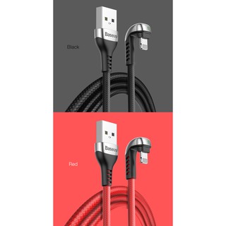 Cáp sạc nhanh Lightning cho Iphone/ iPad Baseus CALUX-A(2.4A, LED Light Fast)