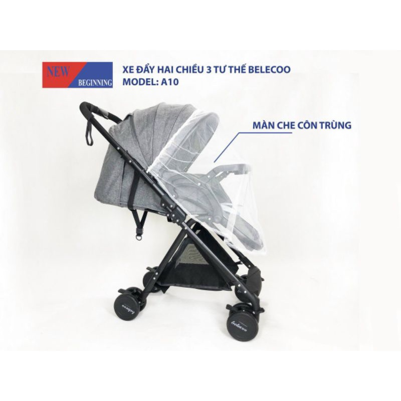Xe đẩy 2 chiều New Beginning - Siêu nhẹ, gấp gọn, giảm sóc