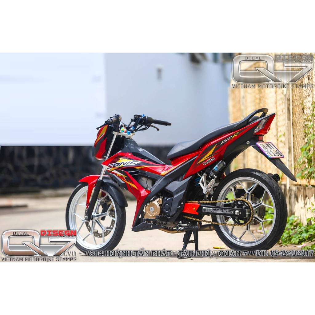 Tem Rời SONIC 150 Đỏ - decalq7