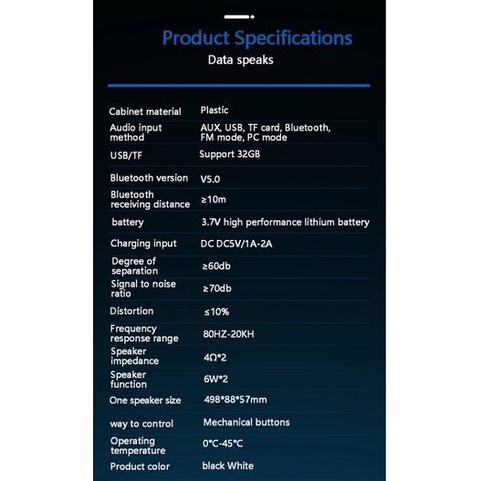 Loa Led RGB Gaming Máy Tính Soaiy SH39 - Bàn Phím Cơ Viền Bạc, Đồng Hồ Gương, Loa Bluetooth LED RGB - BẢO HÀNH 12 THÁNG