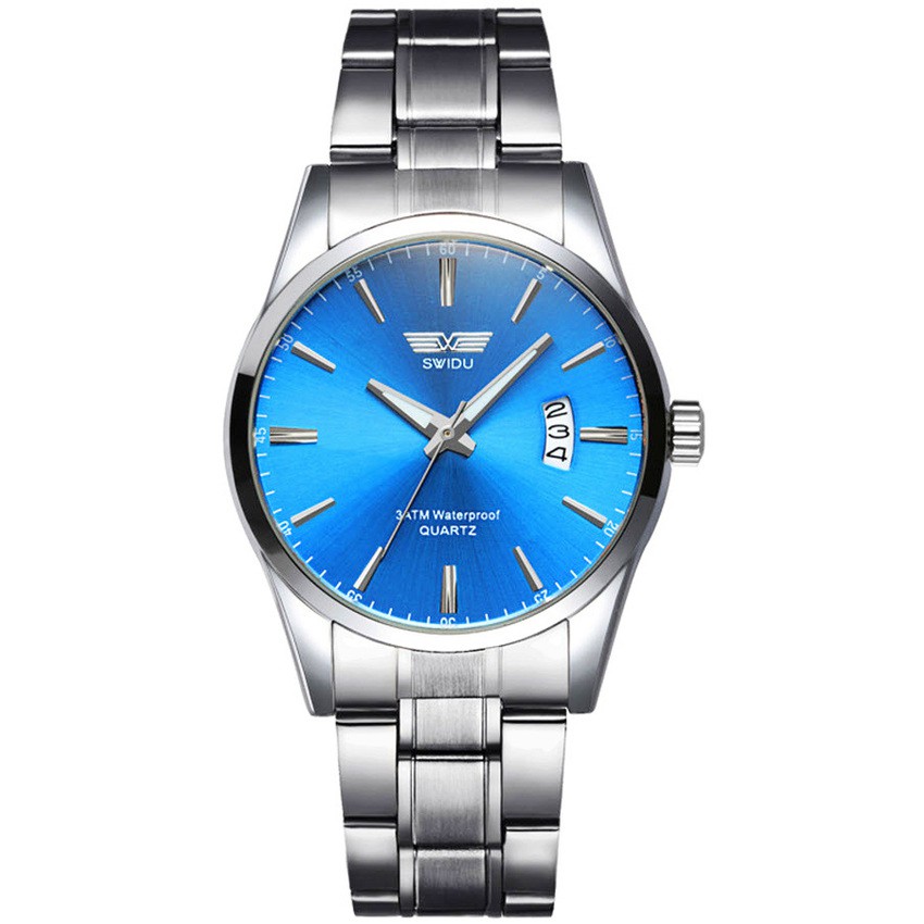 Đồng Hồ Nam SWIDU 001 Dây Thép