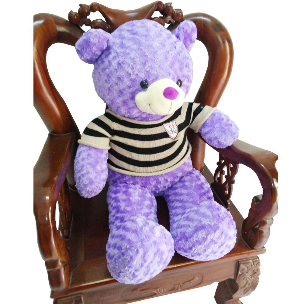 Gấu bông Teddy cao cấp áo len hàng VNXK khổ 1m2 (Màu Tím) [ DIABRAND ]