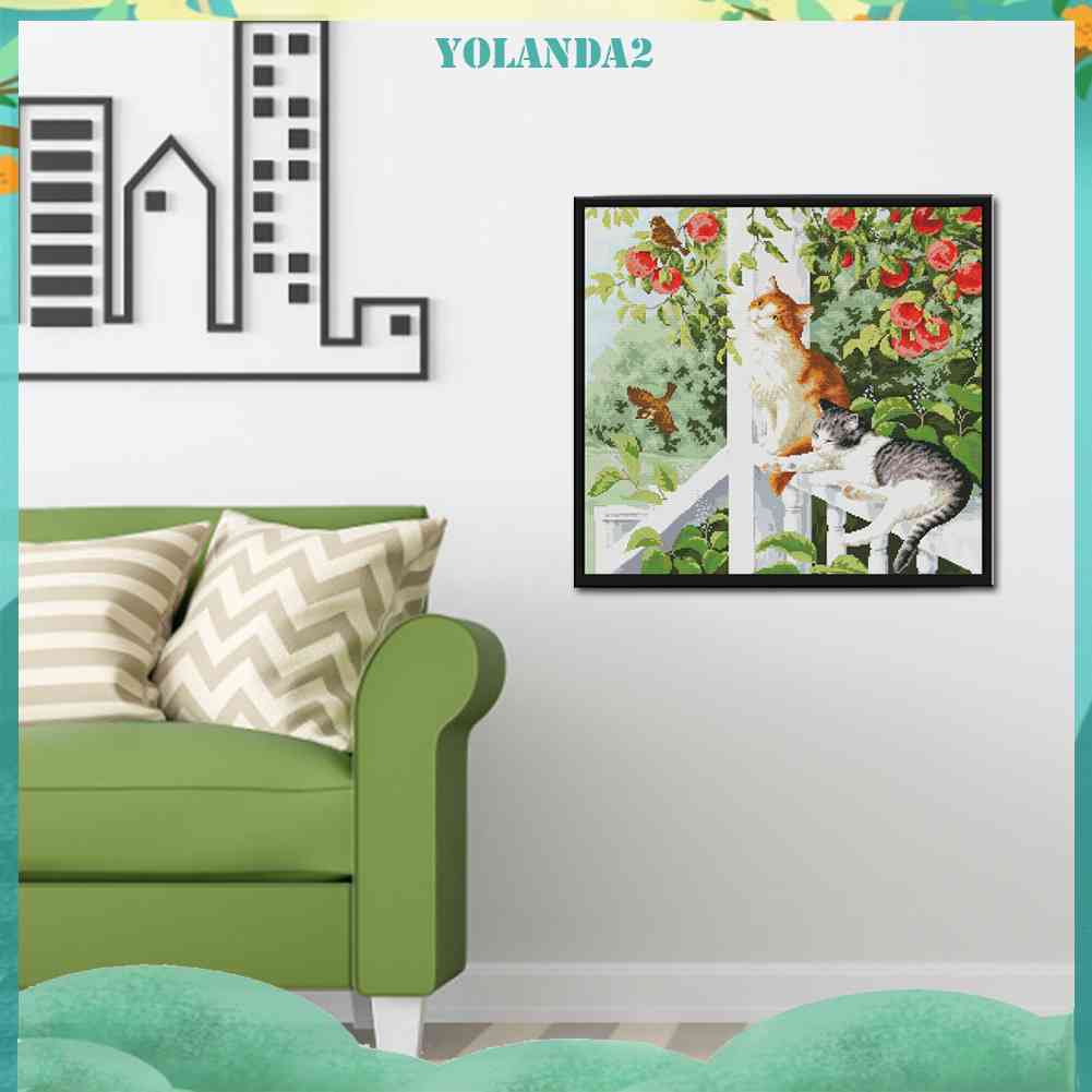 Bộ Dụng Cụ Thêu 14CT Hình Động Vật