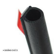 New  Gioăng cao su chữ D 14x10mm chống ồn cách nhiệt cuộn 5m