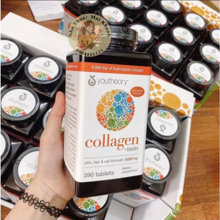 Collagen 390 viên collagen Youtheory Advanced Type 1,2&amp;3