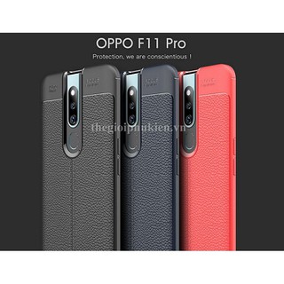 Ốp lưng OPPO F11 Pro silicon giả da, chống sốc Auto Focus - Giá rẻ