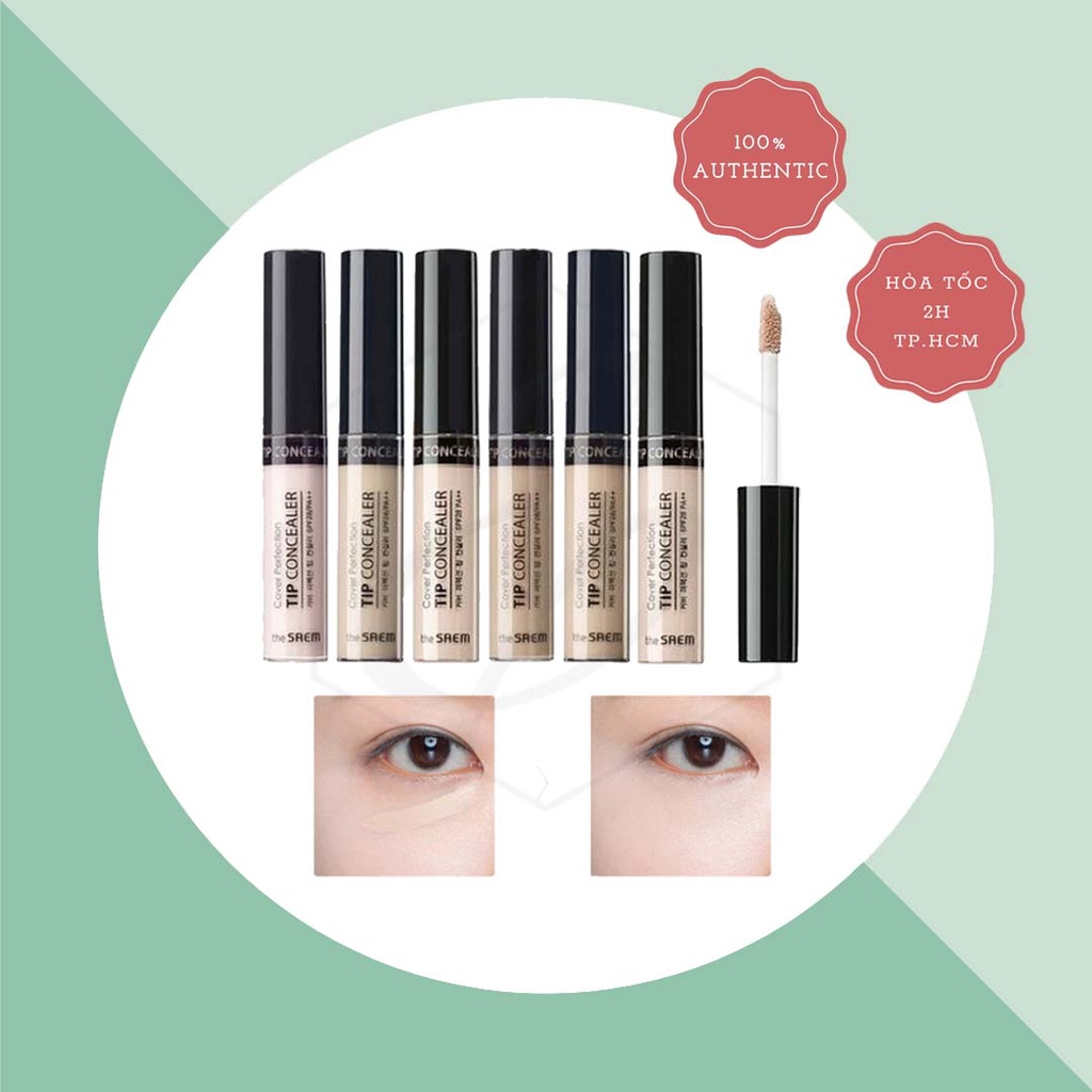 Kem Che Khuyết Điểm The Saem Cover Perfection Tip Concealer #1.5