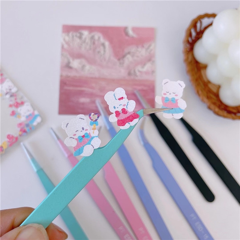 Nhíp Gắp Sticker Washi Tape Nhiều Màu Pastel Xinh Xắn Dành Cho Học Sinh Que Lấy Gỡ Đa Năng