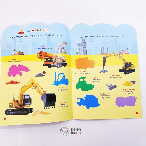 Sách Bóc Dán Thông Minh Song Ngữ Việt Anh Cho Trẻ Từ 26 Tuổi (Bộ 6 Cuốn)
