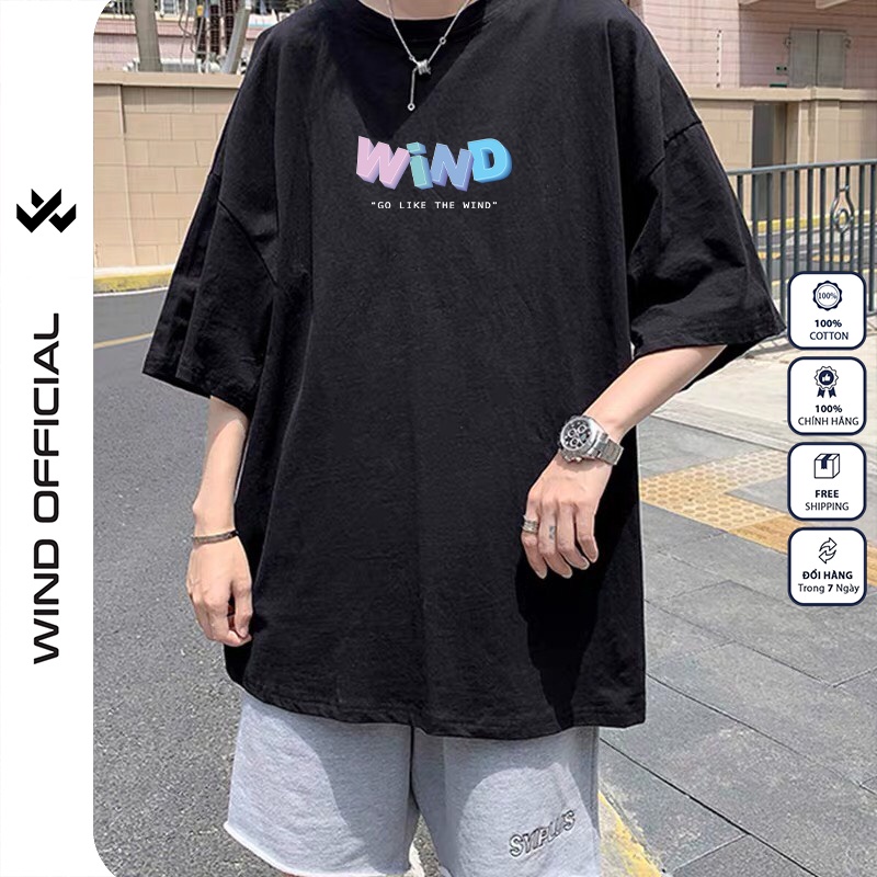 Áo thun tay lỡ unisex form rộng WIIS phông oversize cotton 65% COLOR nam nữ ulzzang
