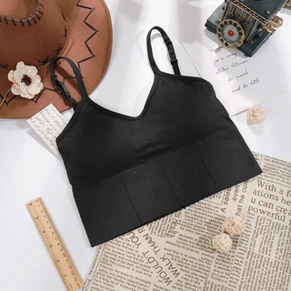 Áo bra cotton có mút ngực [ảnh thật]