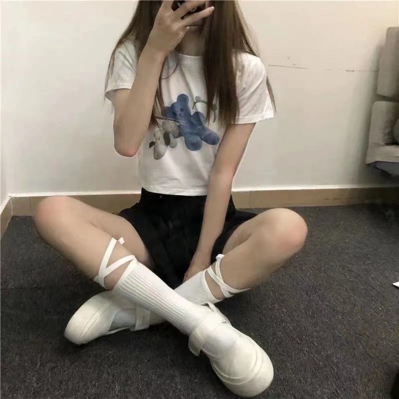 Vớ Đan Dây Chéo Ngang Bắp Chân Dài Ngang Bắp Chân 2 Kiểu Dáng Tùy Chọn Dành Cho Nữ