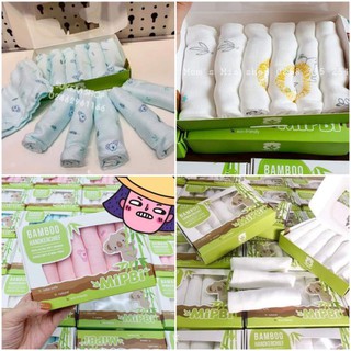 Set 6 khăn sữa sợi tre mipbi
