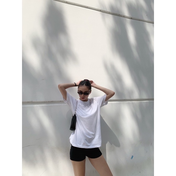 Áo thun trắng basic freesize | PLAIN TSHIRT