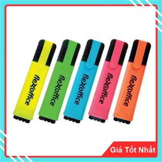 Bút Đánh Dấu Highlight Dạ quang 5 Màu FlexOffice FO-HL02