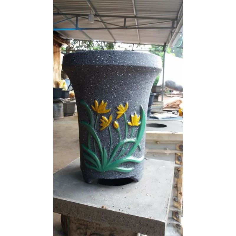 Khuôn đúc chậu tròn ống cao 35