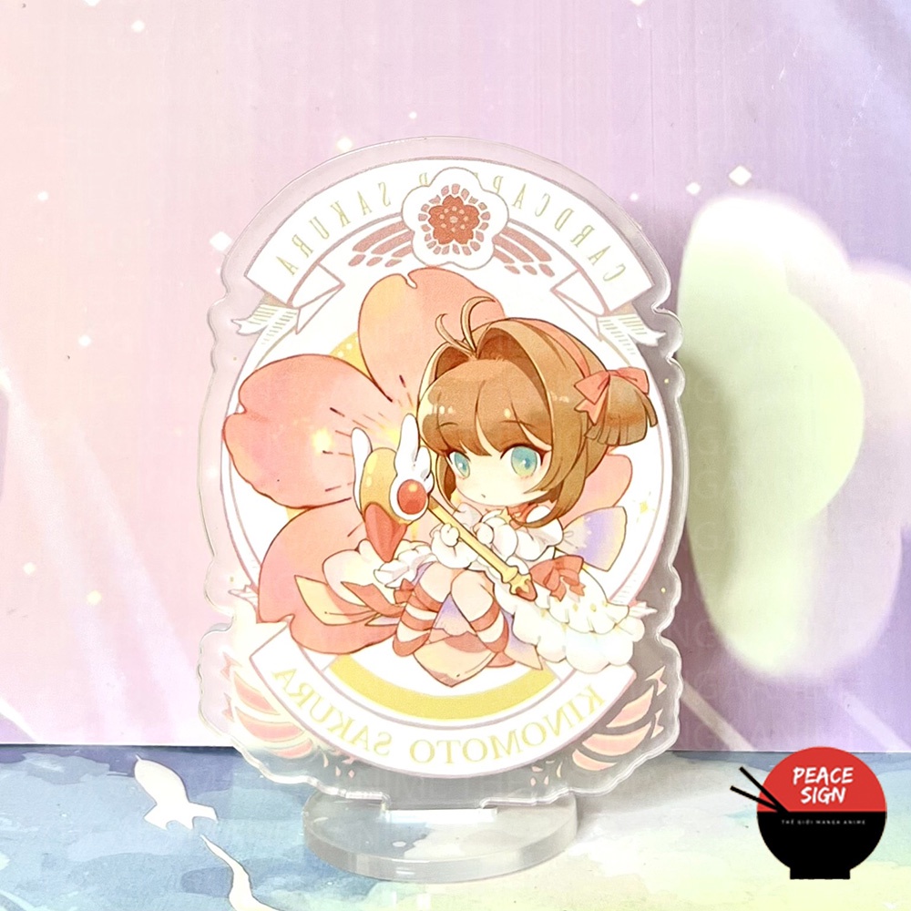 Standee mini Cardcaptor Sakura mô hình THỦ LĨNH THẺ BÀI anime chibi mica trưng bày