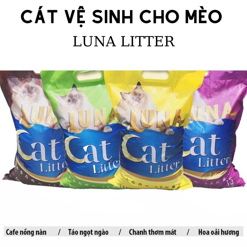 Cát vệ sinh cho mèo Luna Litter túi 8L-familypetshop.vn