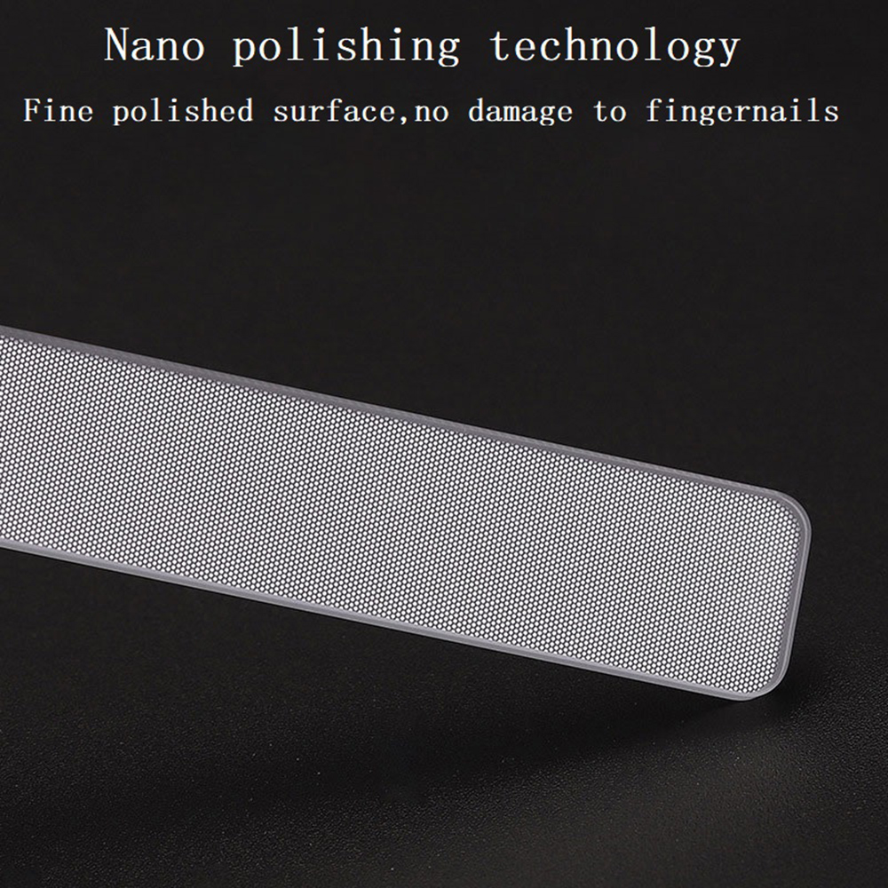 ❀SIMPLE❀ 1 PC Nail Beauty Tools Glass Nail File Washable Nail Sanding Grinding Shiner Nano Polished Hot New Non-harm Nails Professional Nail Art Manicure Transparent