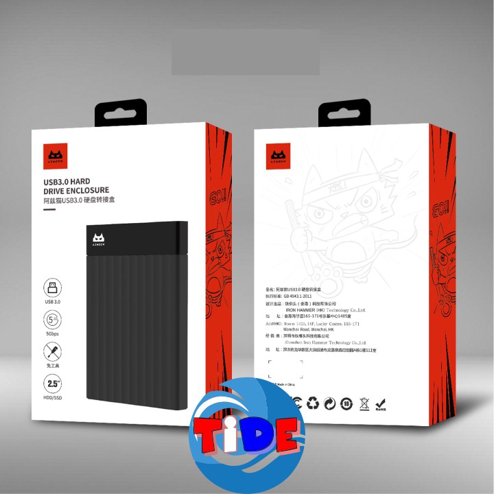 Box ổ cứng 2,5inch AZMEOW Sata3 – USB3.0 – CHÍNH HÃNG – Bảo hành 12 tháng – Box HDD – Box SSD | BigBuy360 - bigbuy360.vn