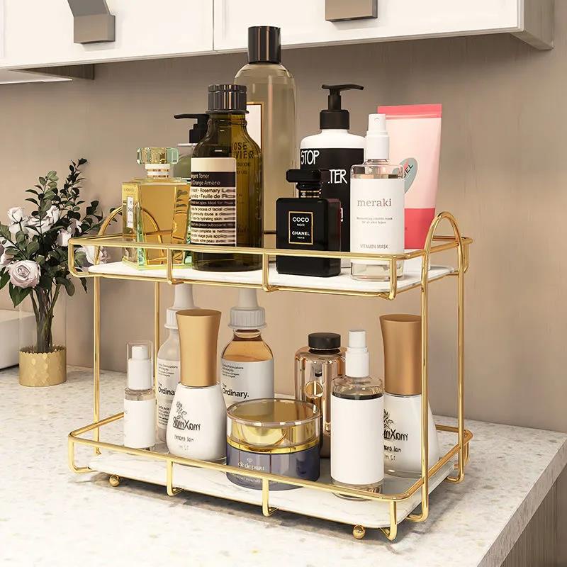 Giá Đỡ 2 Tầng Trưng Bày Nước Hoa Để Bàn Vanity