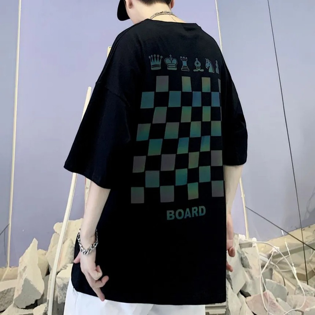 Áo thun Stee Phản quang 7 màu CHESS BOARD Unisex