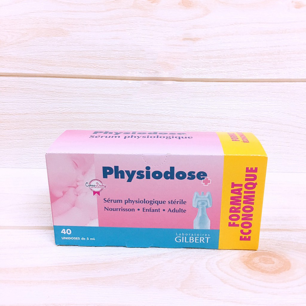 Nước Muối Sinh Lý Gifrer - Physiodose Pháp Tép Hồng, Xanh, Vàng Cho Bé