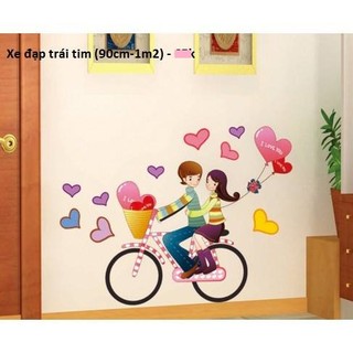 Decal dán tường xe đạp