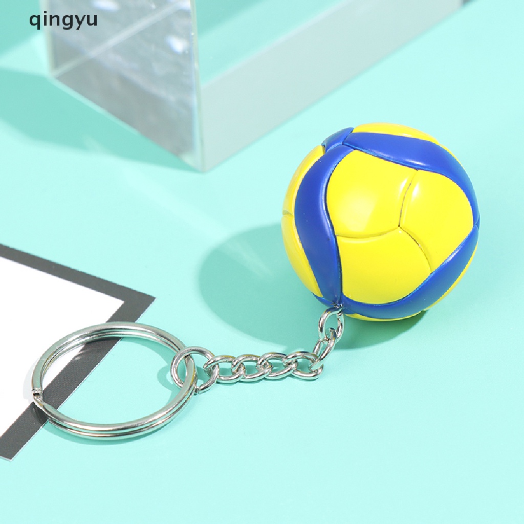 Móc Chìa Khóa Hình Quả Bóng Chuyền Mini Bằng PVC