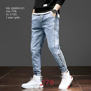 Quần jogger nam quần jean nam jogger phong cách thể thao mạnh mẽ 79