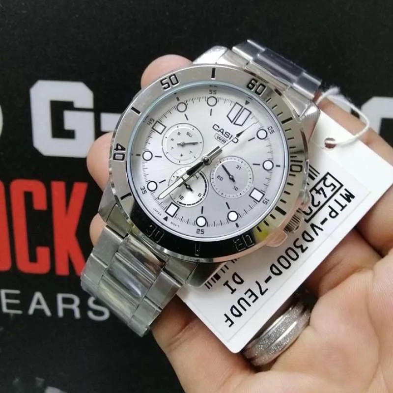 Đồng hồ nam dây kim loại Casio Anh Khuê MTP-VD300D-7EUDF