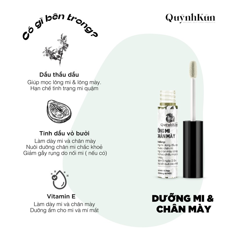 DƯỠNG MI VÀ CHÂN MÀY HANDMADE QK