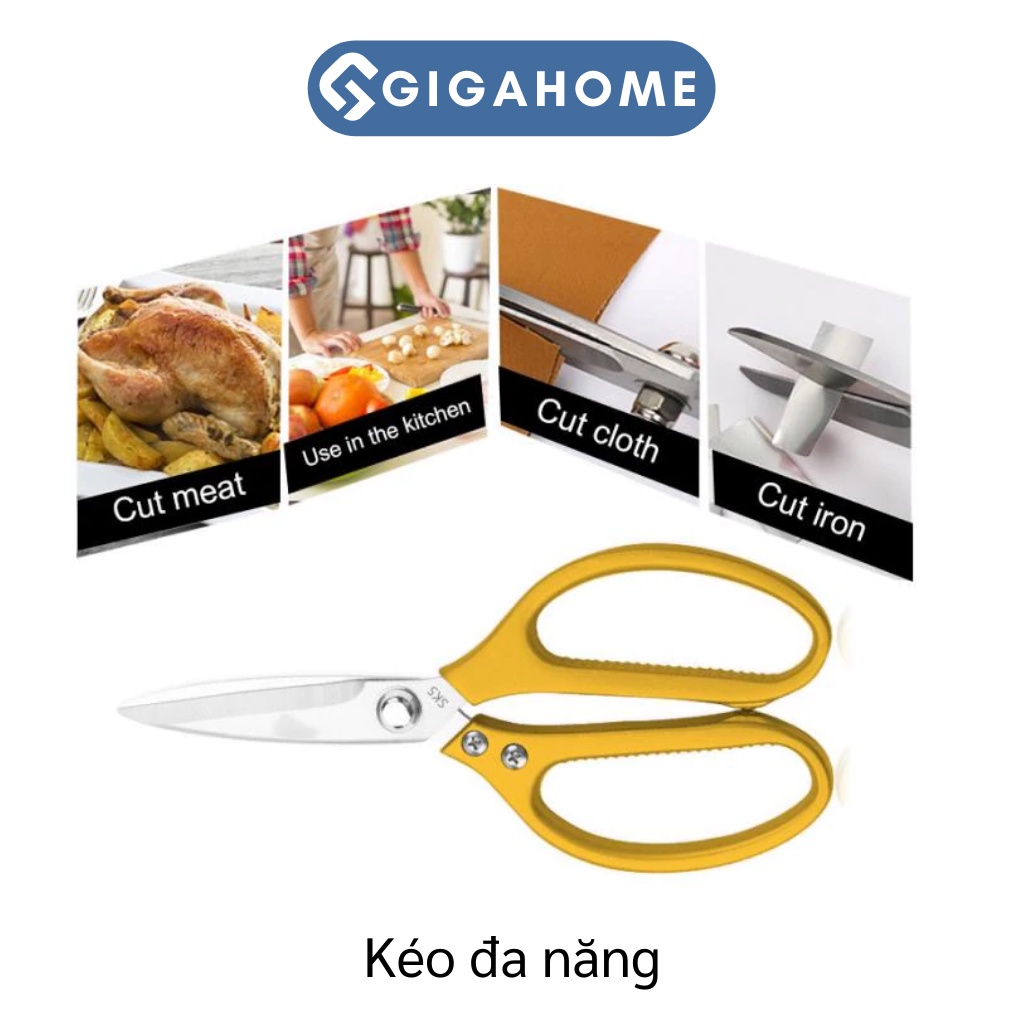 Kéo Làm Bếp Đa Năng GIGAHOME Cắt Gà Vịt Siêu Bén Cao Cấp 7449