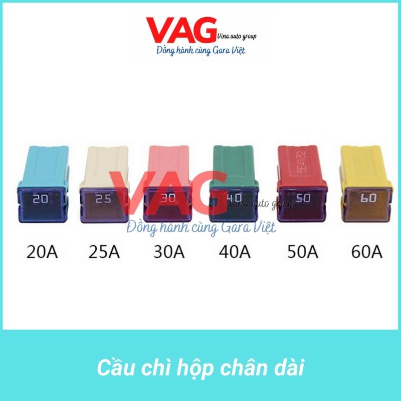 [Zin - tháo xe] Cầu chì hộp chân dài, chân ngắn - 20A 30A 40A 50A 60A dùng cho ô tô, xe máy, máy công trình