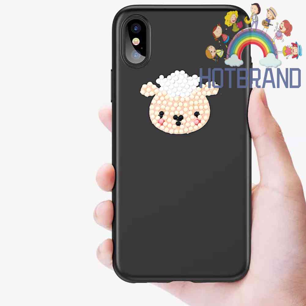 Bộ 12 Sticker Đầu Động Vật Đính Đá Nhiều Màu Sắc Trang Trí Nghệ Thuật