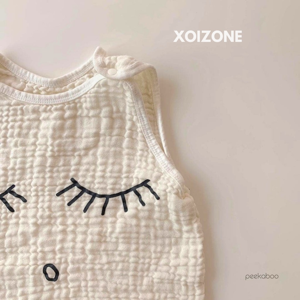 Túi ngủ Peekaboo mùa hè made in Korea cho bé (họa tiết Peekaboo gấu/ Peekaboo mắt nhắm)
